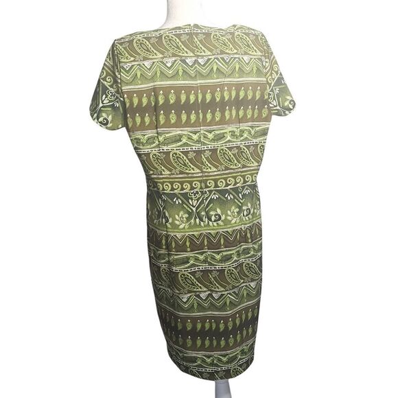 Vintage Kathie Lee Womens Shift Dress Short Sleeve Coastal Boho Chic 90s Size 16 - Picture 5 of 10